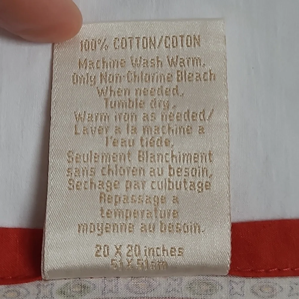 NWT Williams-Sonoma Set of 4 Cotton Napkins